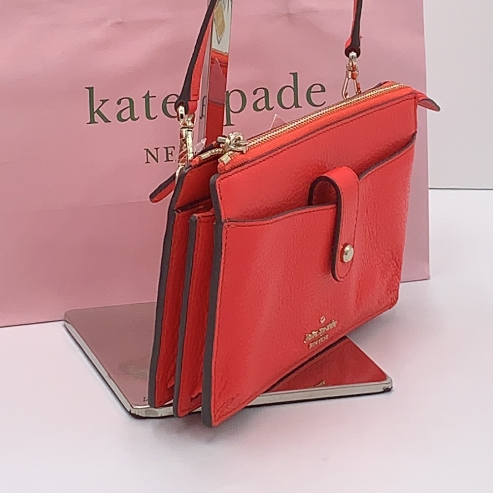 KATE SPADE JACKSON SMALL TAB CROSSBODY STOPLIGHT COLOR - Picture 5 of 13